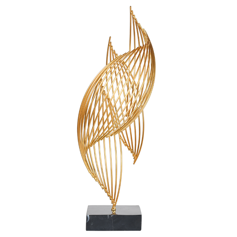 Golden Whirl Light : Modern Luxury Art Sculpture