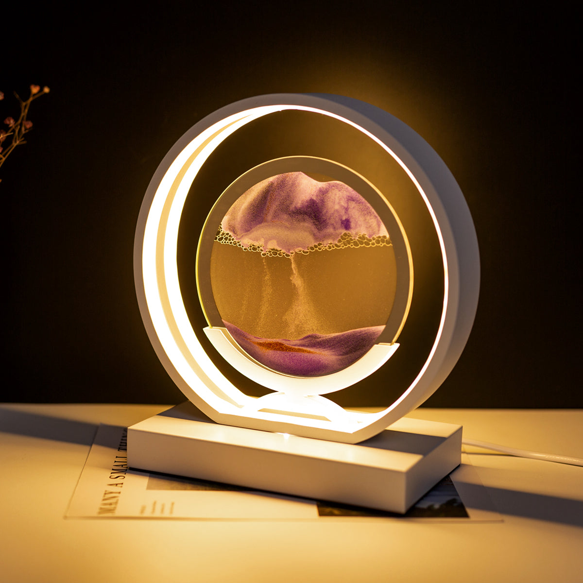 Modern Kinetic Sand Lamp - Art Hourglass