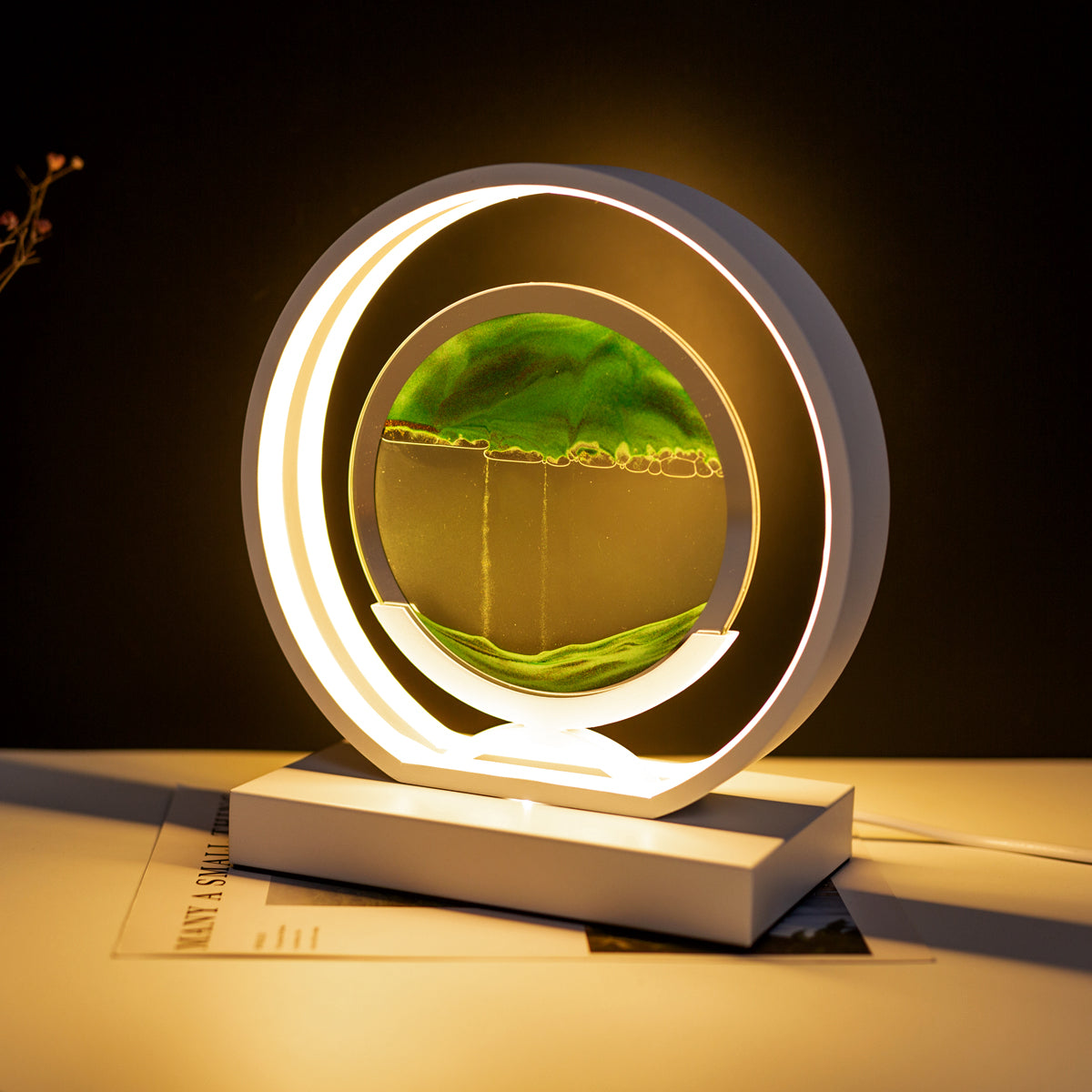 Modern Kinetic Sand Lamp - Art Hourglass